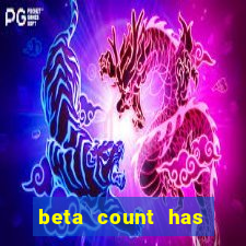 beta count has changed pt br